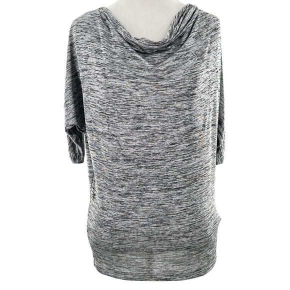 APT.9 womens top size XS heathered gray 3/4 sleeve cowl neck - Picture 12 of 12